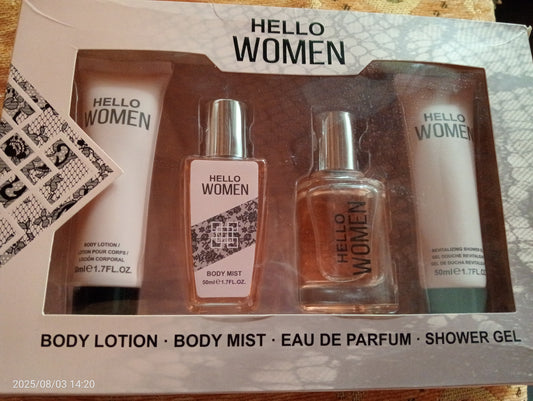 Set regalo, hello woman